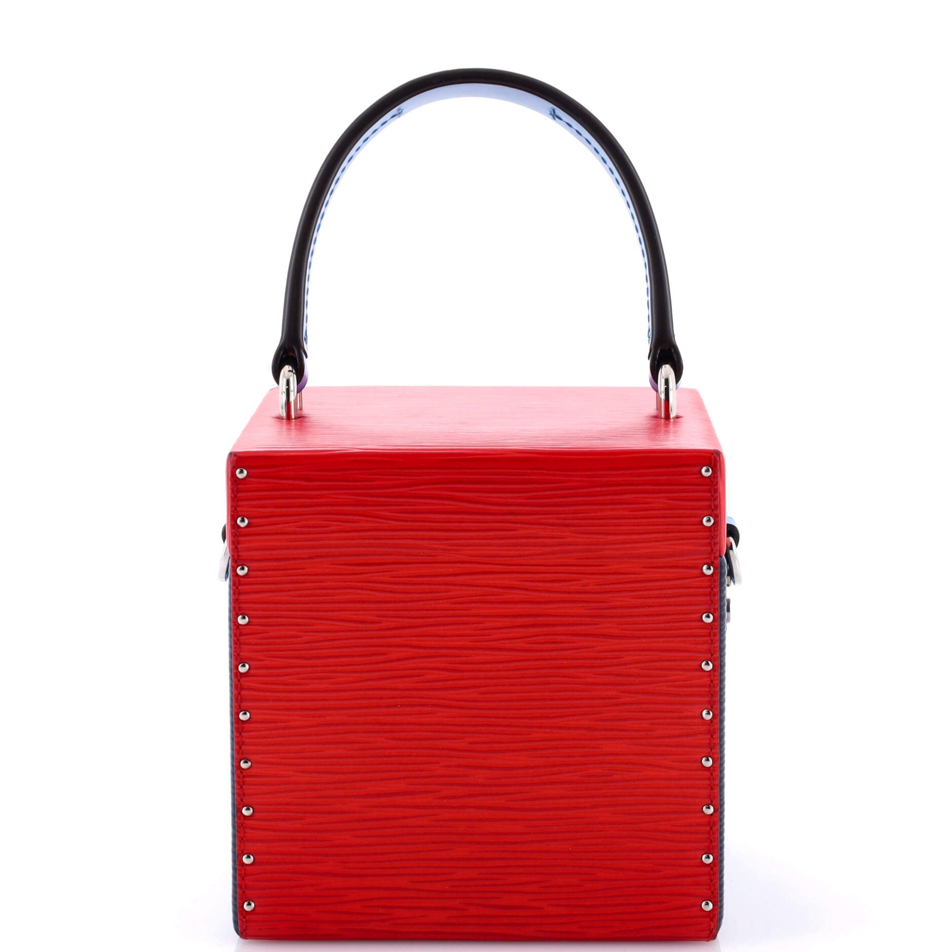 Handbag Bleeker Box NM Blue Epi