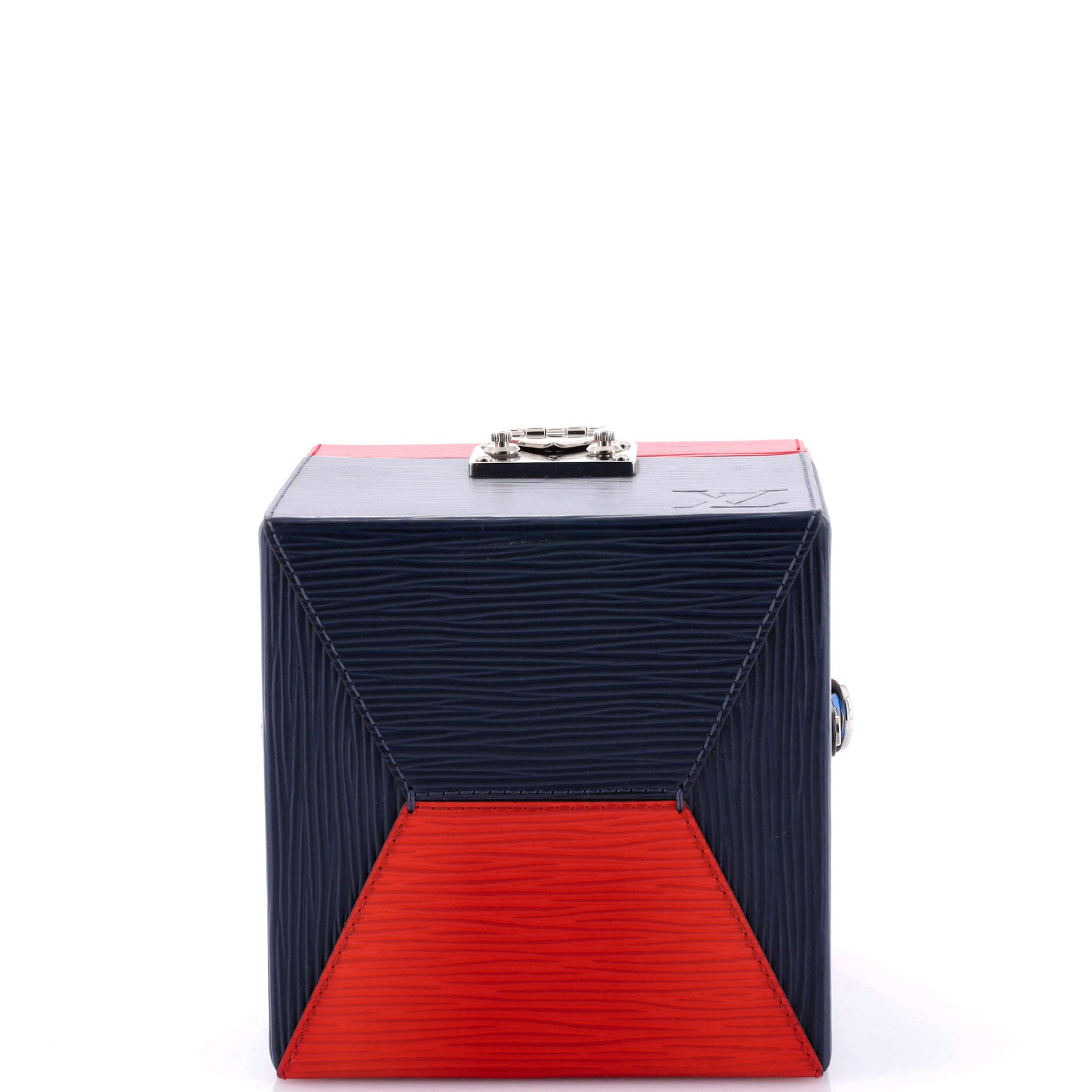 Handbag Bleeker Box NM Blue Epi