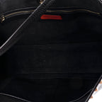 Shoulder Bag Rockstud Shopping Tote Medium Black Grained Calfskin Leather