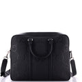 Briefcase Jumbo GG Convertible Briefcase Black Jumbo GG Embossed Leather