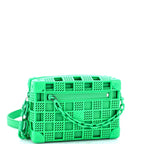 Shoulder Bag Ltd. Ed. Defile Automne-Hiver 2023 Soft Trunk Mini Green Recycled Perforated Rubber