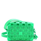Shoulder Bag Ltd. Ed. Defile Automne-Hiver 2023 Soft Trunk Mini Green Recycled Perforated Rubber