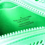 Shoulder Bag Ltd. Ed. Defile Automne-Hiver 2023 Soft Trunk Mini Green Recycled Perforated Rubber