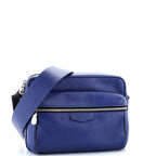 Shoulder Bag Outdoor Messenger PM Blue Taiga Leather