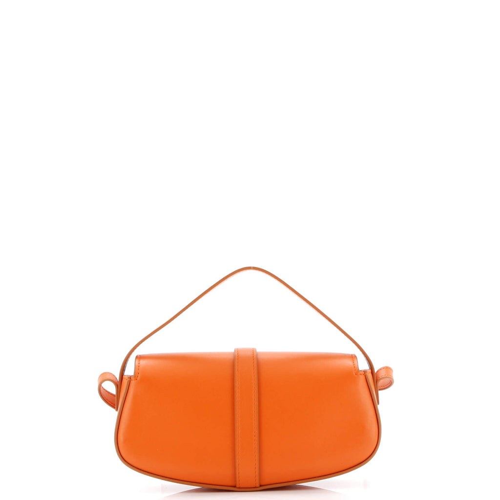 Shoulder Bag Tabou Clutch Crossbody Orange Calfskin Smooth Leather
