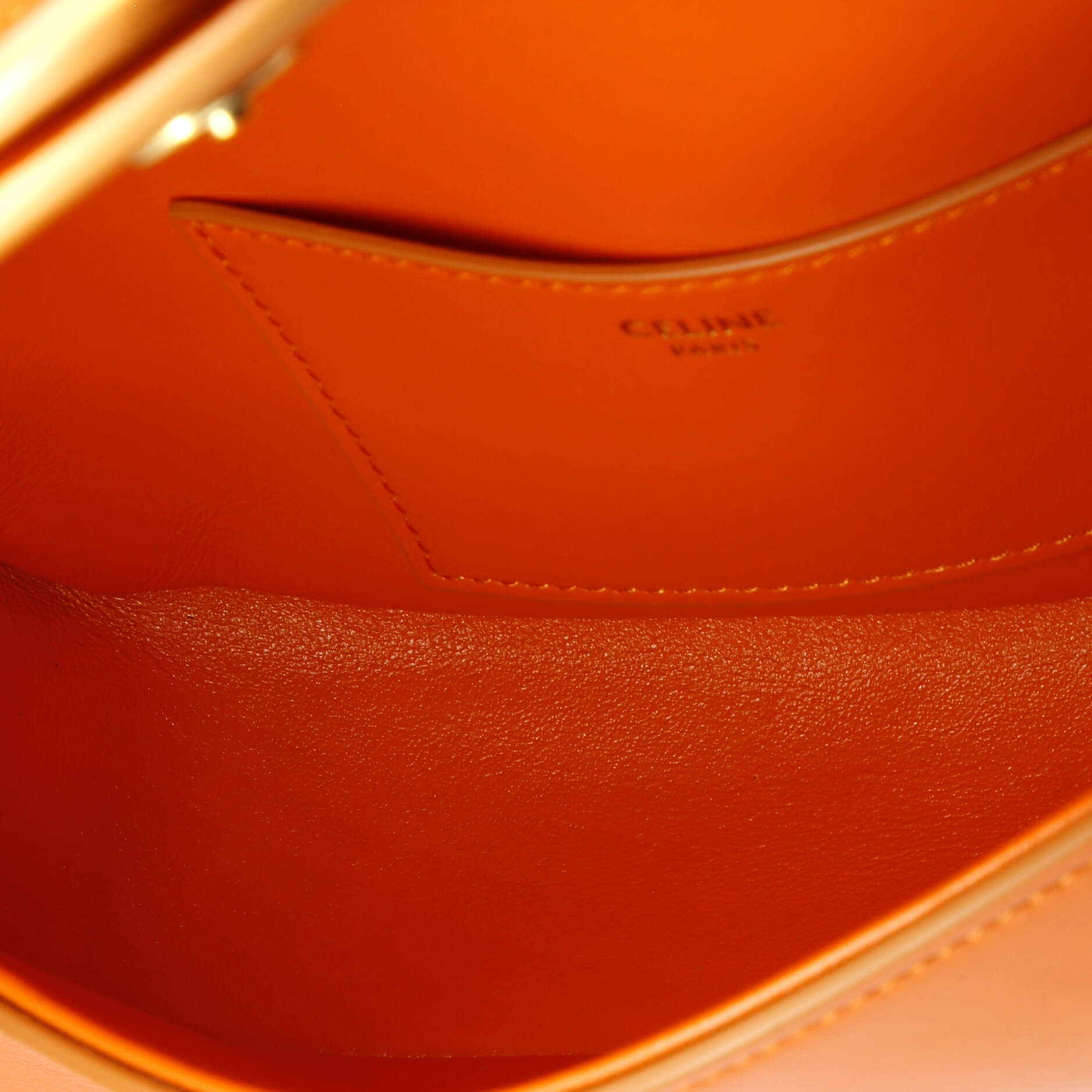 Shoulder Bag Tabou Clutch Crossbody Orange Calfskin Smooth Leather
