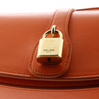 Shoulder Bag Tabou Clutch Crossbody Orange Calfskin Smooth Leather