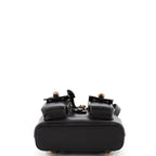Backpack Bamboo Backpack Small Black Smooth Calfskin Leather