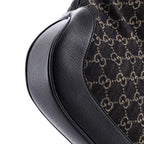 Shoulder Bag Jackie 1961 Hobo Medium Black GG Print Denim Canvas
