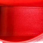 Handbag Hourglass Top Handle XS Red All Over Logo Crystals Leather