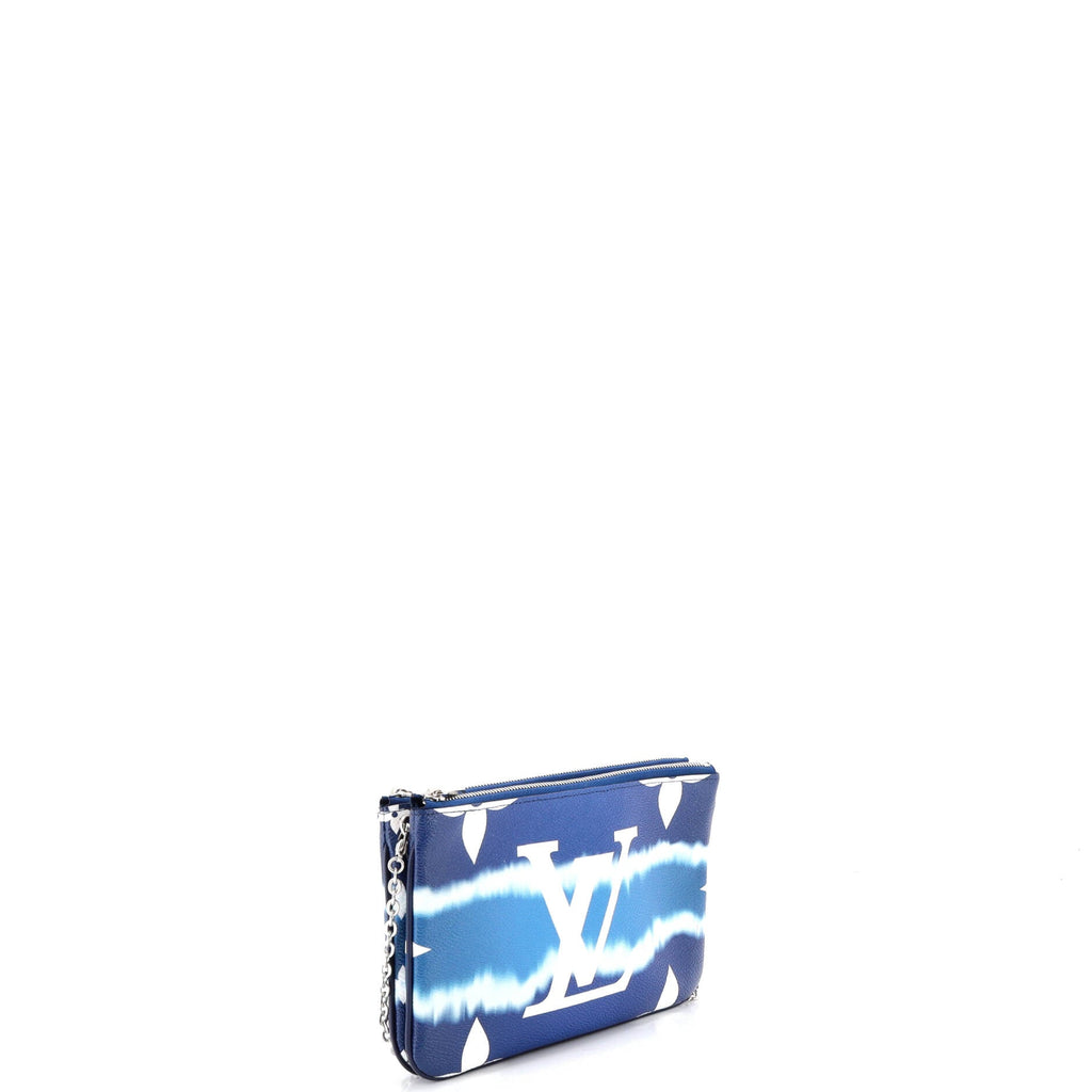 Shoulder Bag Ltd. Ed. Escale Double Zip Pochette Blue Monogram Escale Giant