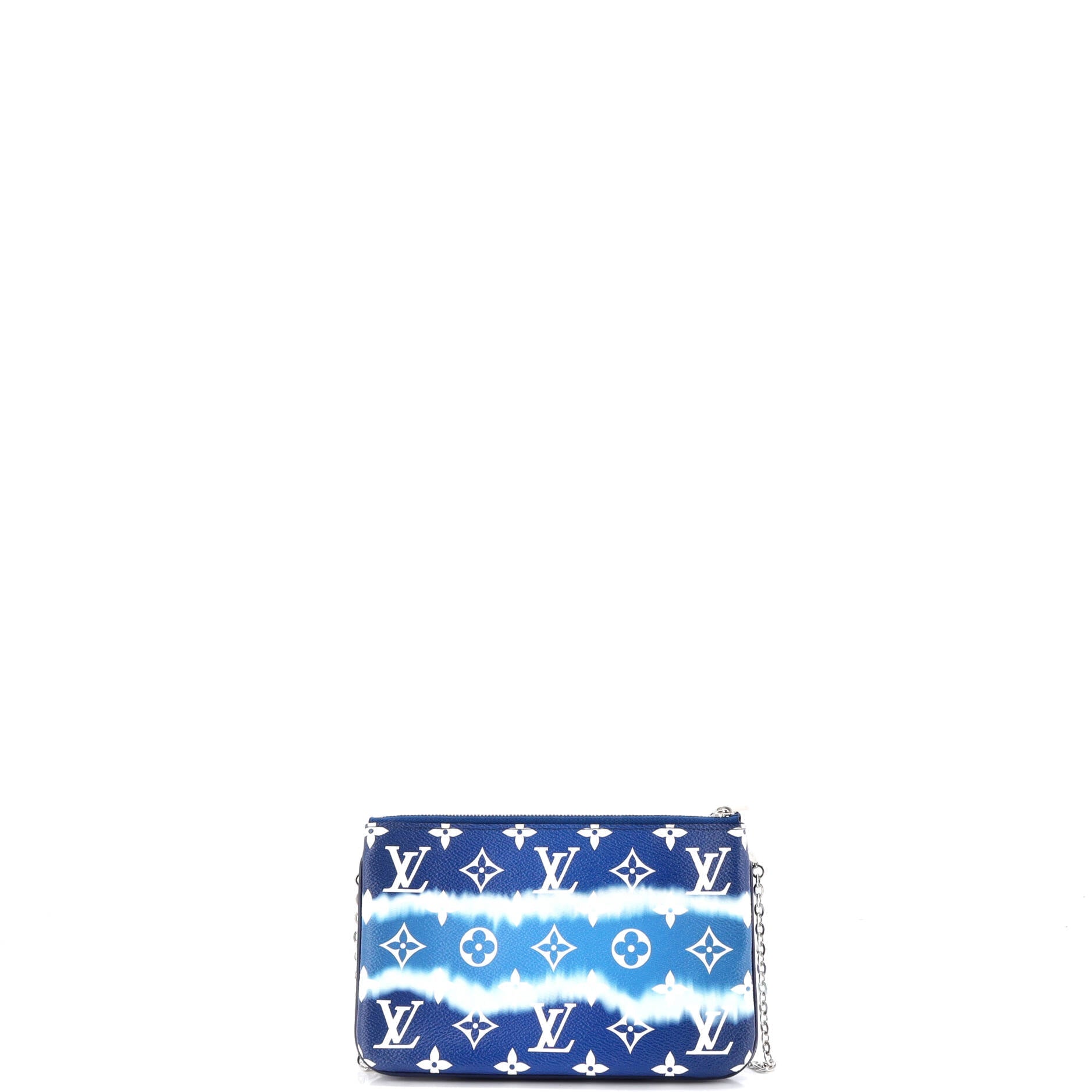 Shoulder Bag Ltd. Ed. Escale Double Zip Pochette Blue Monogram Escale Giant