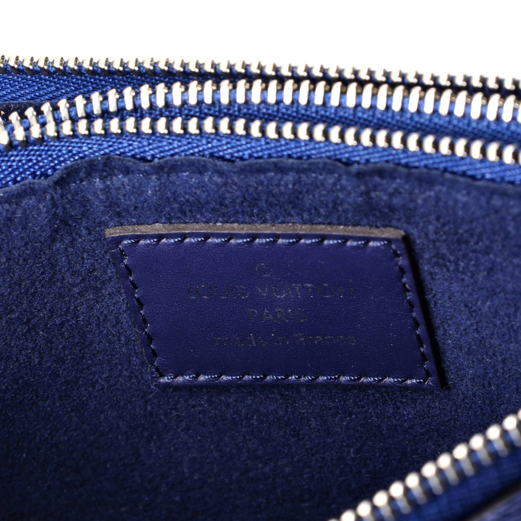 Shoulder Bag Ltd. Ed. Escale Double Zip Pochette Blue Monogram Escale Giant