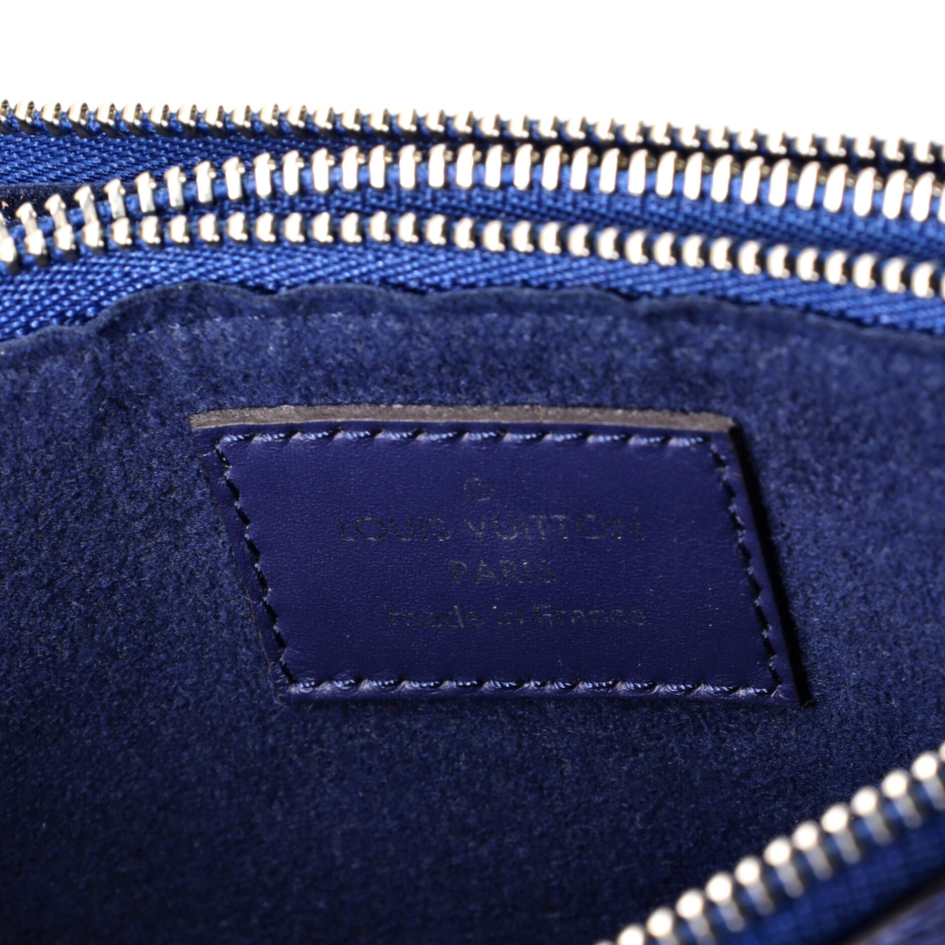 Shoulder Bag Ltd. Ed. Escale Double Zip Pochette Blue Monogram Escale Giant