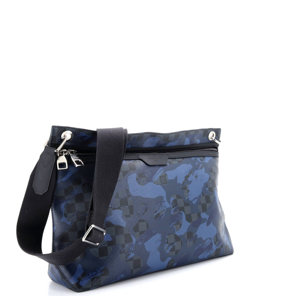 Shoulder Bag Ltd. Ed. Camouflage Cobalt Hunter Crossbody Grey Camouflage Damier Cobalt