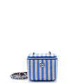 Shoulder Bag Classic Chain Vanity Case Mini Blue Raffia/Jute Canvas