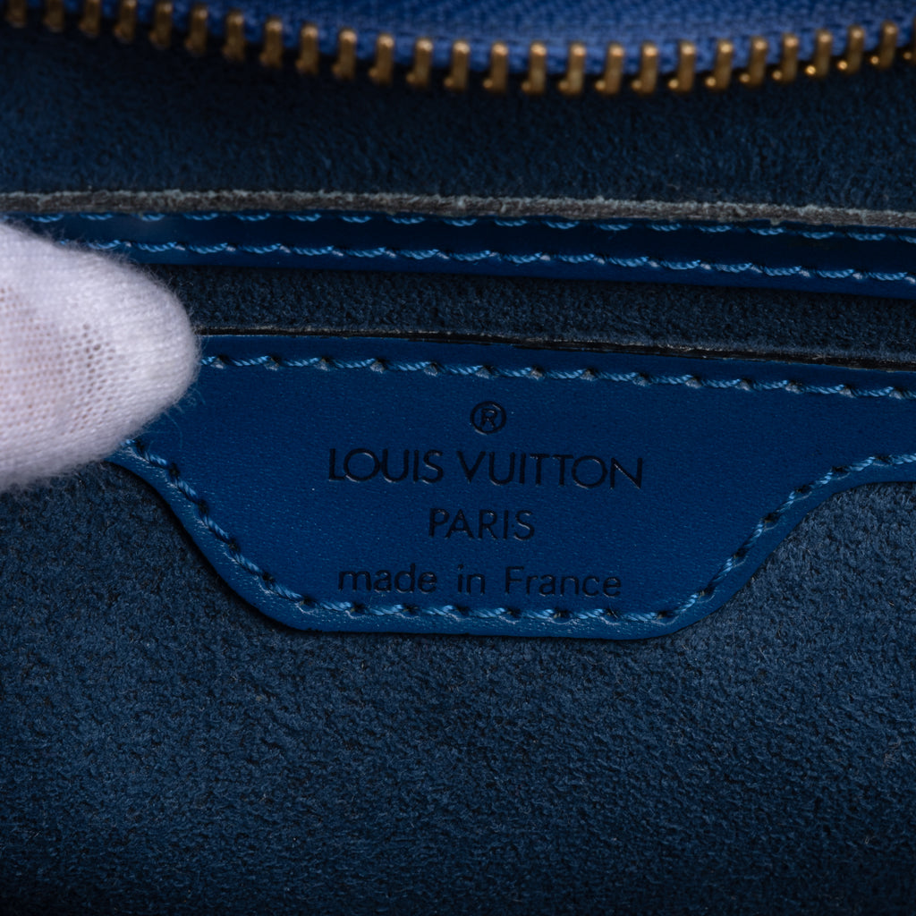 Handbag St-Jacques PM Blue Epi Leather
