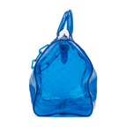 Travel Bag Ltd. Ed. Virgil Abloh Keepall Monogram Prism 50 Blue Monogram Embossed PVC