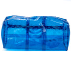 Travel Bag Ltd. Ed. Virgil Abloh Keepall Monogram Prism 50 Blue Monogram Embossed PVC