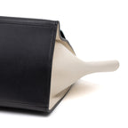 Shoulder Bag Trapeze Blue Smooth Leather