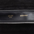 Shoulder Bag Trapeze Blue Smooth Leather