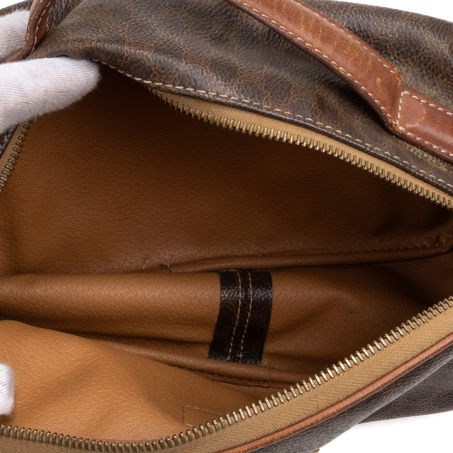 Crossbody Triomphe Camera Brown Macadam Canvas
