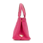 Handbag Canapa Tote Small Pink Logo Print Canvas