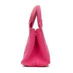Handbag Canapa Tote Small Pink Logo Print Canvas