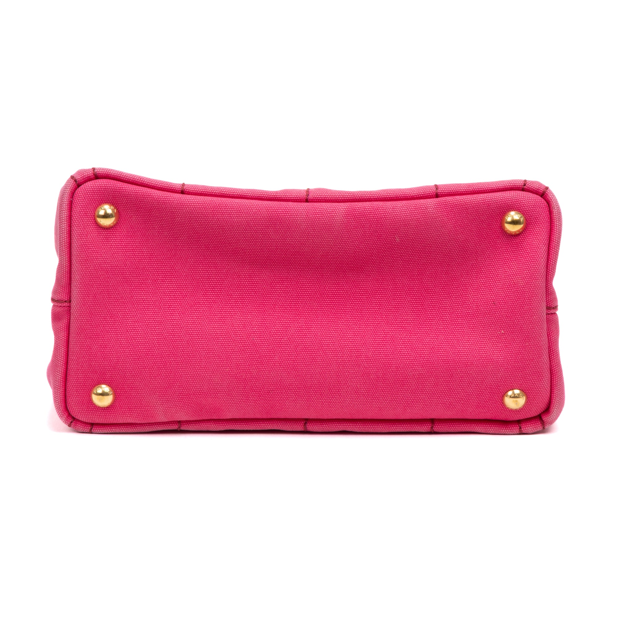 Handbag Canapa Tote Small Pink Logo Print Canvas