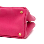 Handbag Canapa Tote Small Pink Logo Print Canvas
