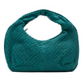 Shoulder Bag Belly Hobo Mini Green Ponza Leather