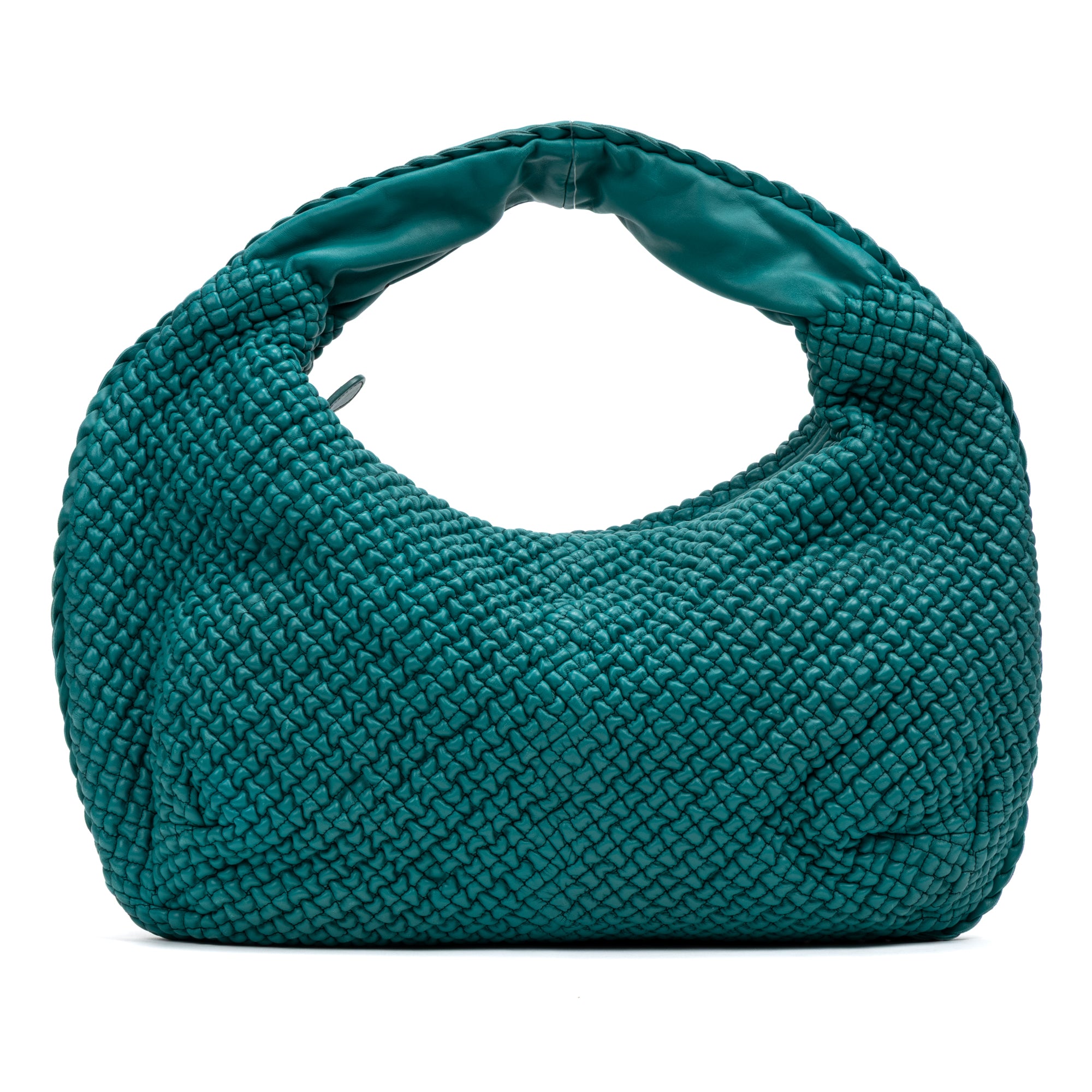 Shoulder Bag Belly Hobo Mini Green Ponza Leather