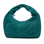 Shoulder Bag Belly Hobo Mini Green Ponza Leather