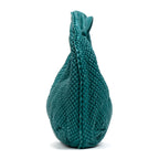 Shoulder Bag Belly Hobo Mini Green Ponza Leather