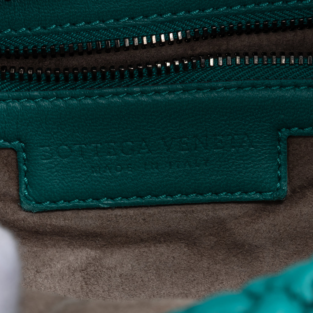 Shoulder Bag Belly Hobo Mini Green Ponza Leather
