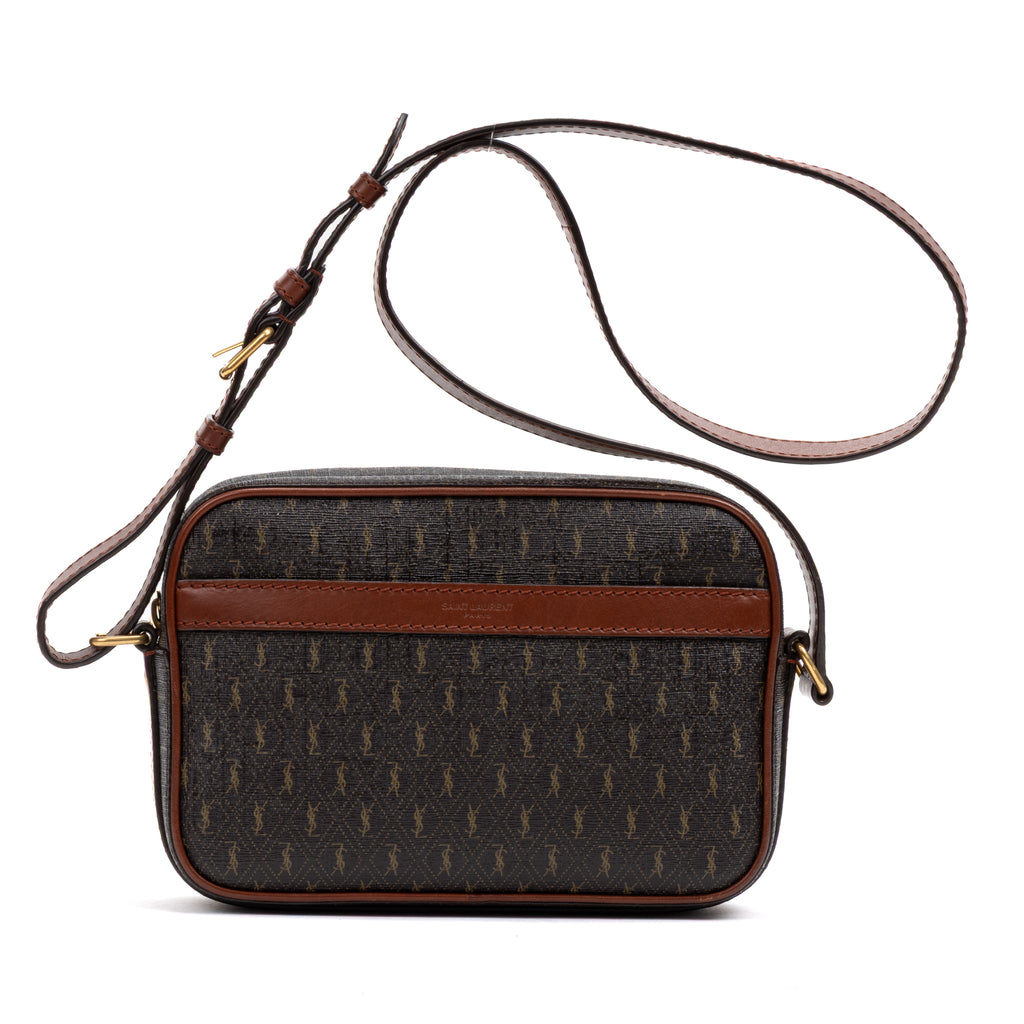 Shoulder Bag Camera Crossbody Brown Monogram Canvas