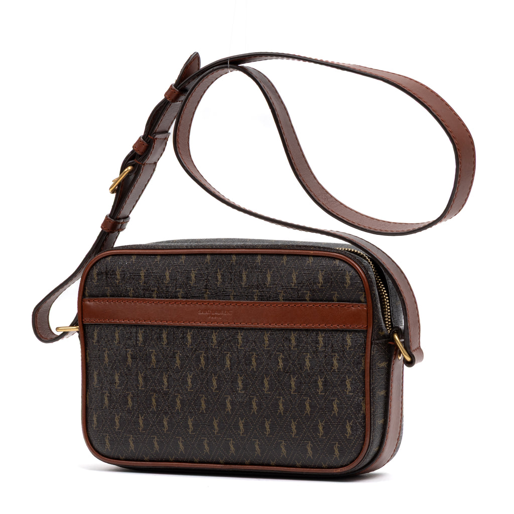 Shoulder Bag Camera Crossbody Brown Monogram Canvas