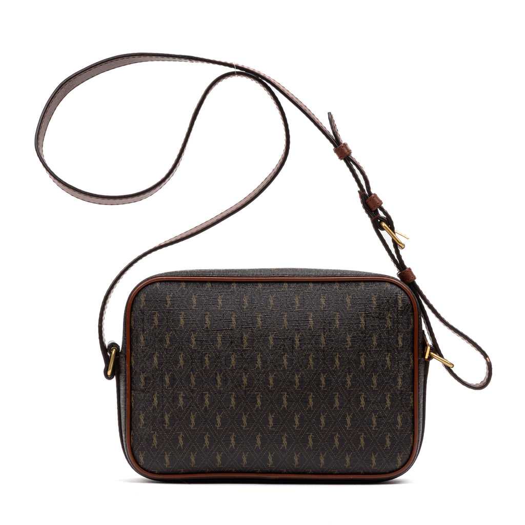 Shoulder Bag Camera Crossbody Brown Monogram Canvas