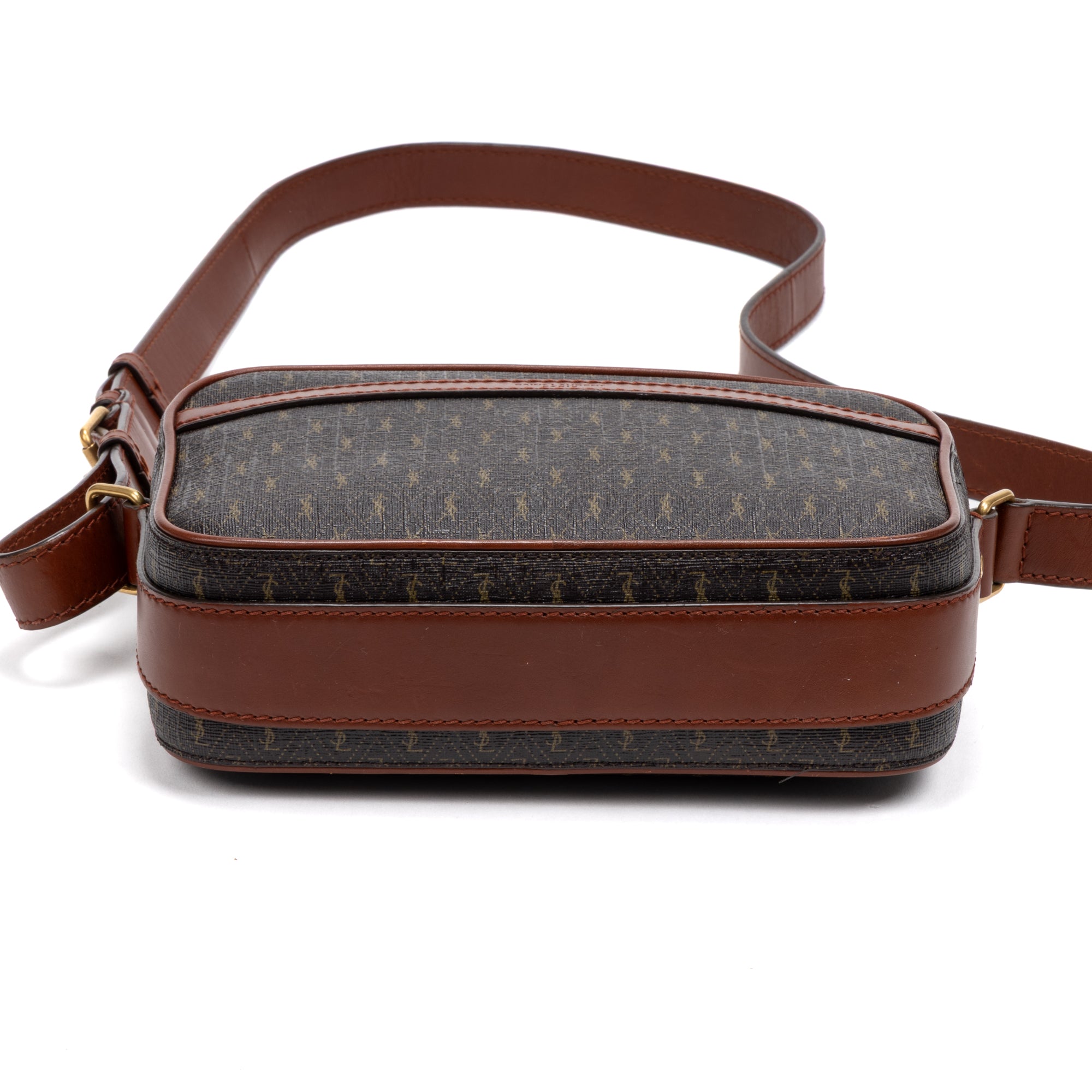 Shoulder Bag Camera Crossbody Brown Monogram Canvas