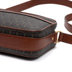 Shoulder Bag Camera Crossbody Brown Monogram Canvas