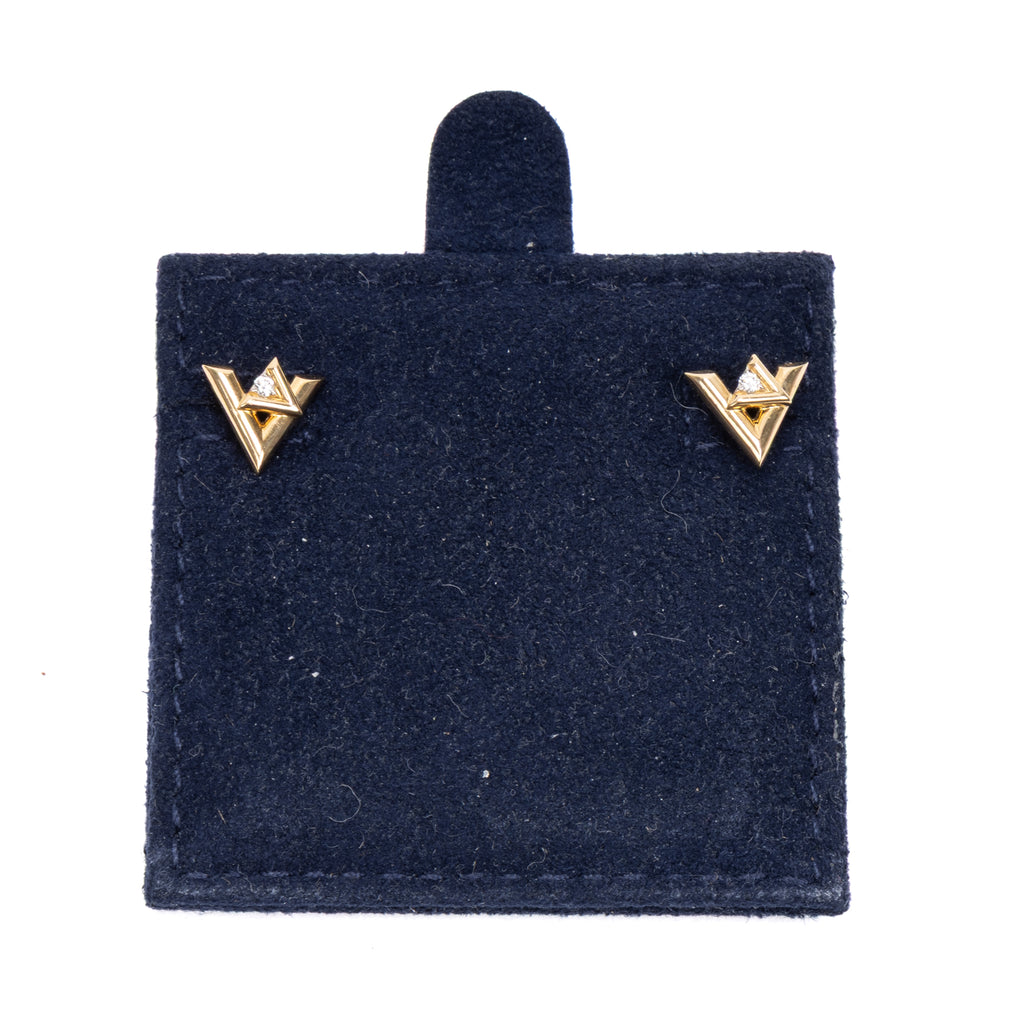 Earrings Diamonds Volt One Stud Earrings Gold 18K Yellow Gold/approx.0.04ct. Diamonds