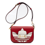 Shoulder Bag Adidas Horsebit 1955 Mini Red Calfskin Leather
