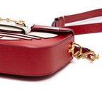 Shoulder Bag Adidas Horsebit 1955 Mini Red Calfskin Leather