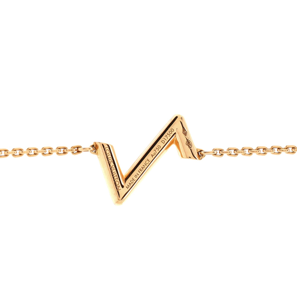 Bracelet LV Volt Upside Down Chain Bracelet Gold Au750 18K Rose Gold