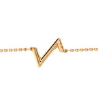 Bracelet LV Volt Upside Down Chain Bracelet Gold Au750 18K Rose Gold