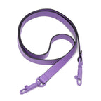 Shoulder Bag Roman Stud Bucket Bag Purple Raffia Canvas/Smooth Leather