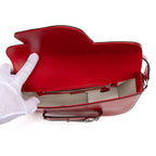 Shoulder Bag 1955 Horsebit Assymetric Small Red Calfskin Leather