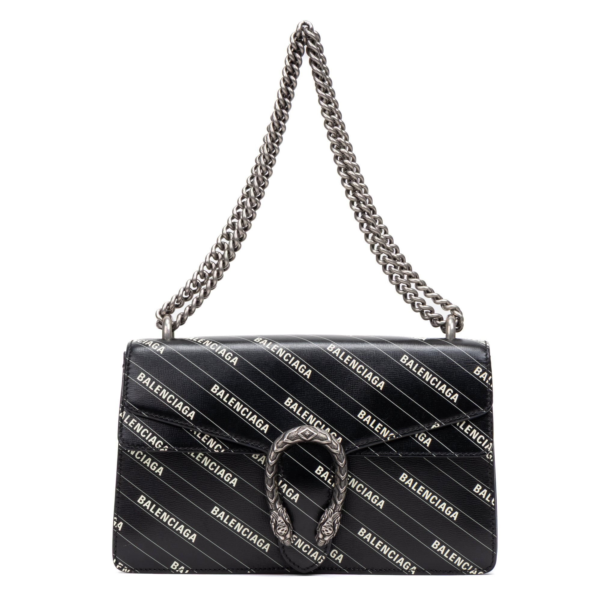 Shoulder Bag Ltd. Ed. Balenciaga The Hacker Project Dionysus Small Black Printed Calfskin Leather