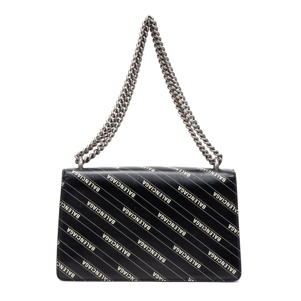 Shoulder Bag Ltd. Ed. Balenciaga The Hacker Project Dionysus Small Black Printed Calfskin Leather