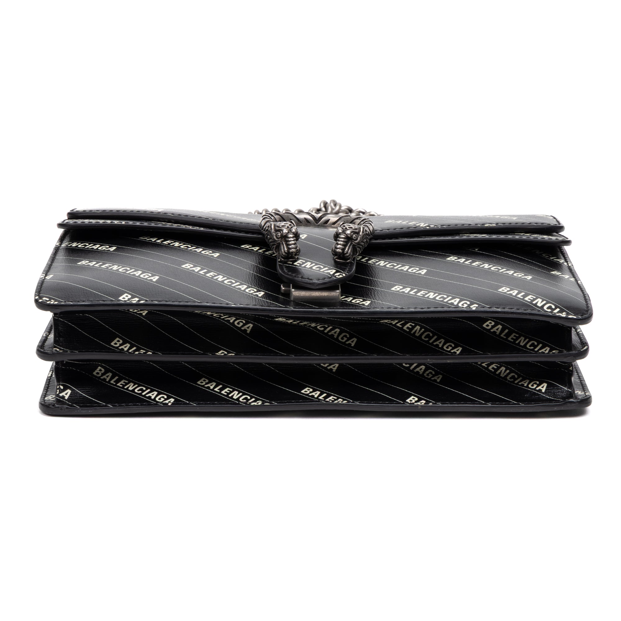 Shoulder Bag Ltd. Ed. Balenciaga The Hacker Project Dionysus Small Black Printed Calfskin Leather